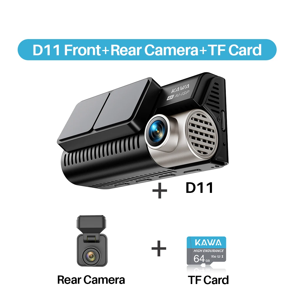 AI ISP 4K Dual Dash Cam | Sony Starvis Color Night Vision & GPS