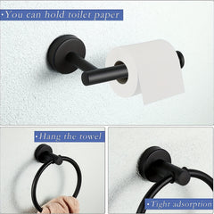 10-Piece Stainless Steel Bathroom Accessories Set by Snagg A Hook