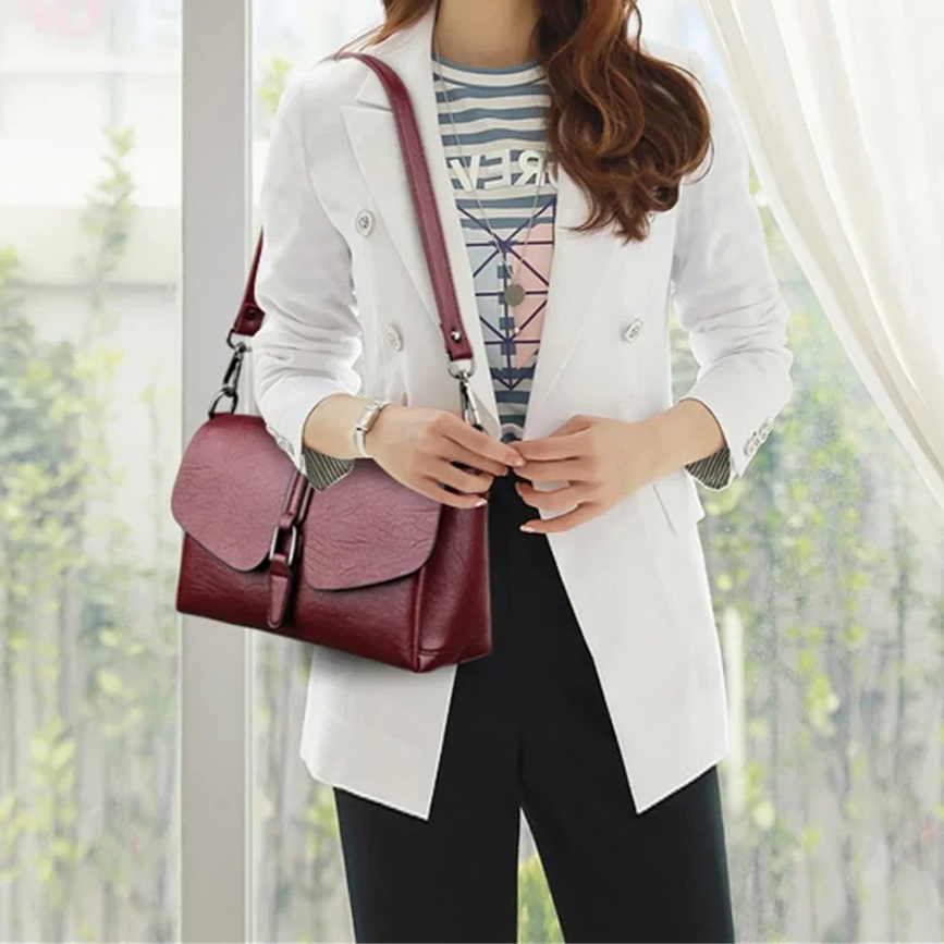 Sheepskin Leather Shoulder & Crossbody Bag