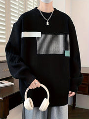 Men’s Geometric Pattern Sweater by Snagg A Jumper