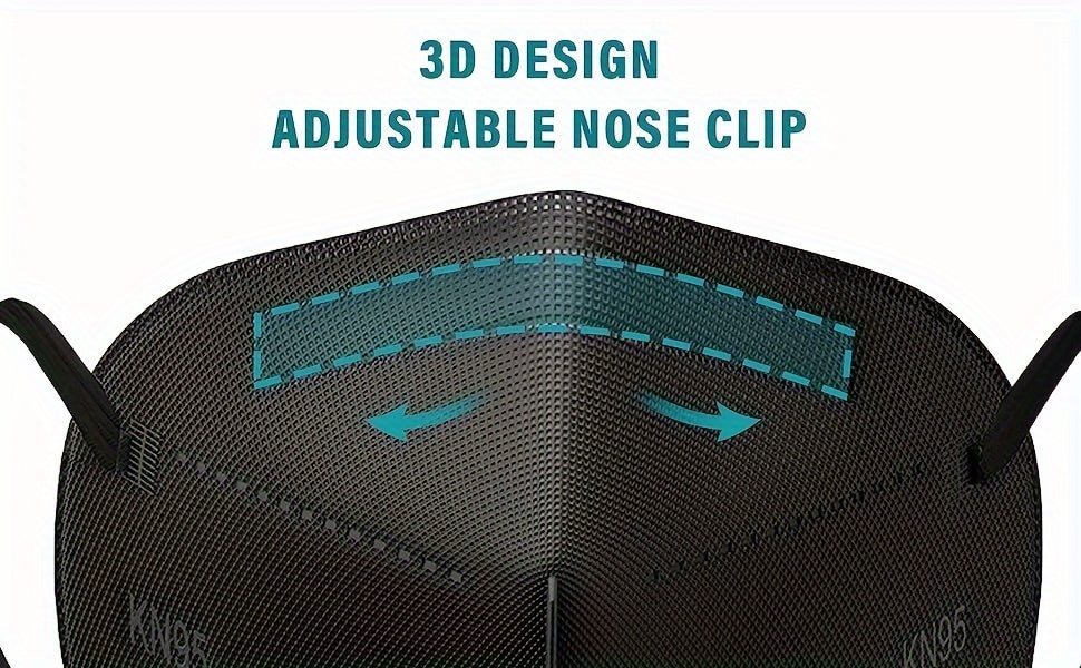 150 Pcs of Black Face Masks with a 5 Layer Design by Snagg A Face Mask