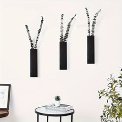 Rustic Wooden Wall Mounted Vase Set by Snagg A Wall Planter