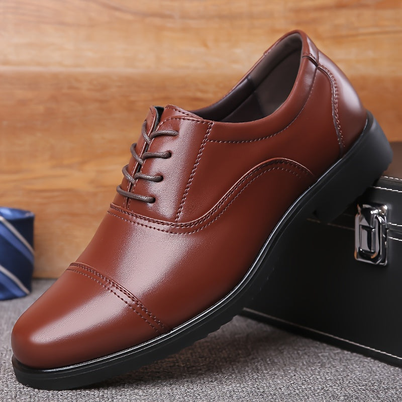 Men’s Black Lace-Up Dress Shoes by Snagg A Shoes