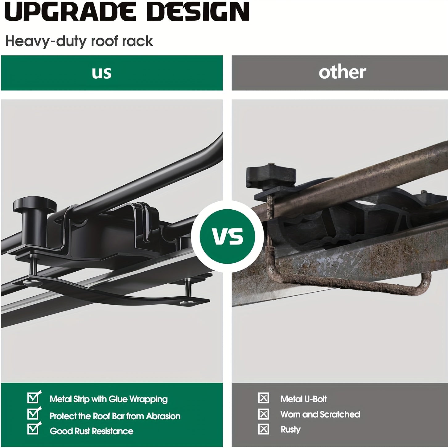 Heavy Duty Steel Rooftop Cargo Basket – 64"x39"x5" by Snagg A Roof Cargo