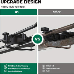 Heavy Duty Steel Rooftop Cargo Basket – 64"x39"x5" by Snagg A Roof Cargo