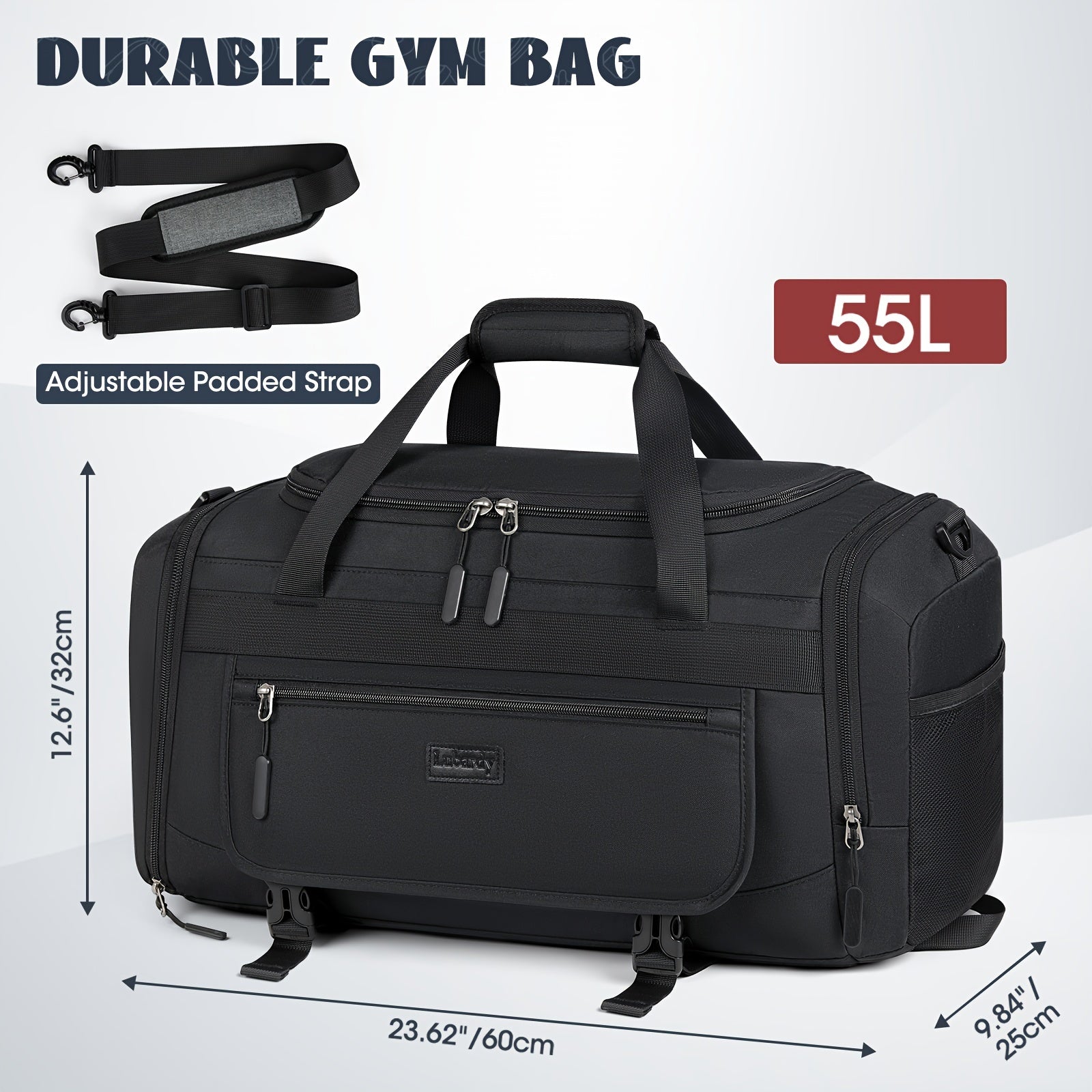 40L–55L Fitness Duffel Bag