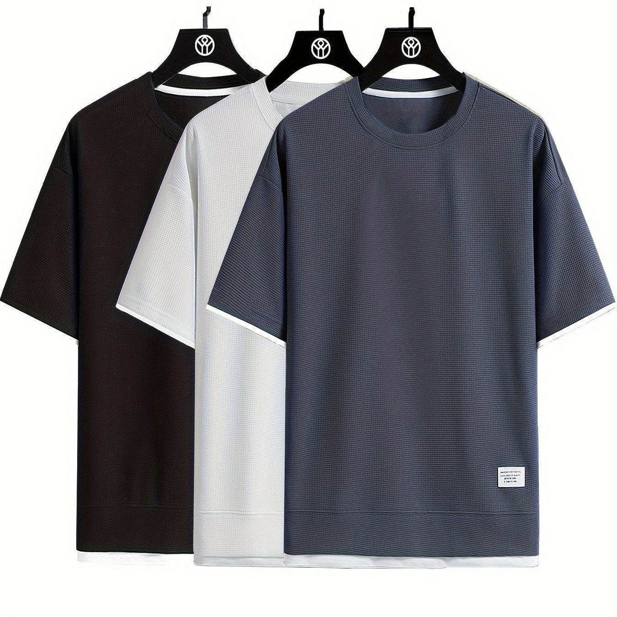 3pcs Men’s Casual Short Sleeve T-Shirts - SnaggIt