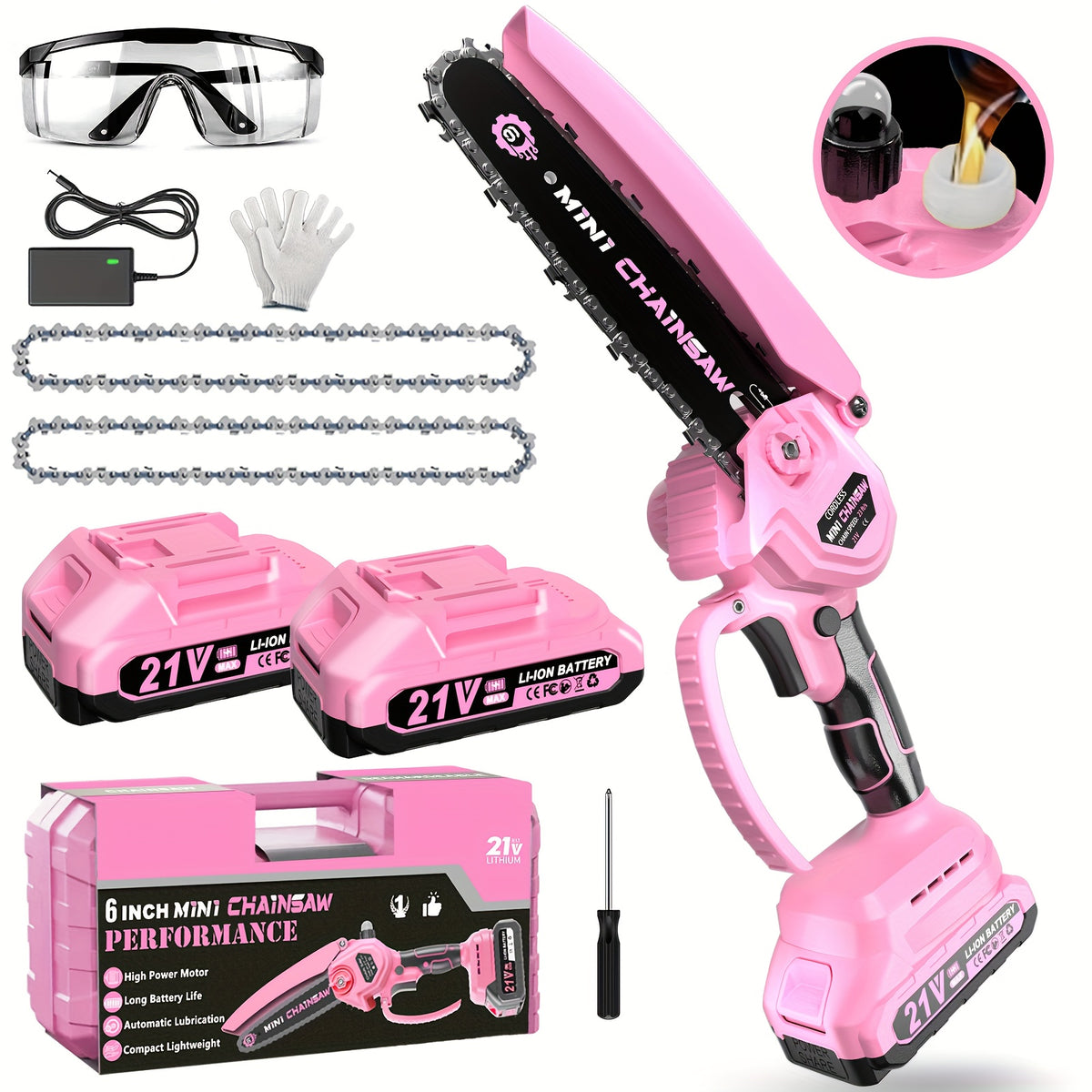 6 Inch Mini Electric Chainsaw – Compact Power for Everyday Cutting