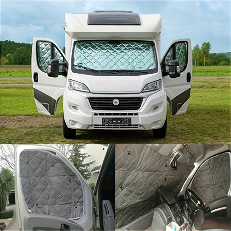 RV Sunshade Set Windshield & Side Window Covers by Snagg A Car Cover