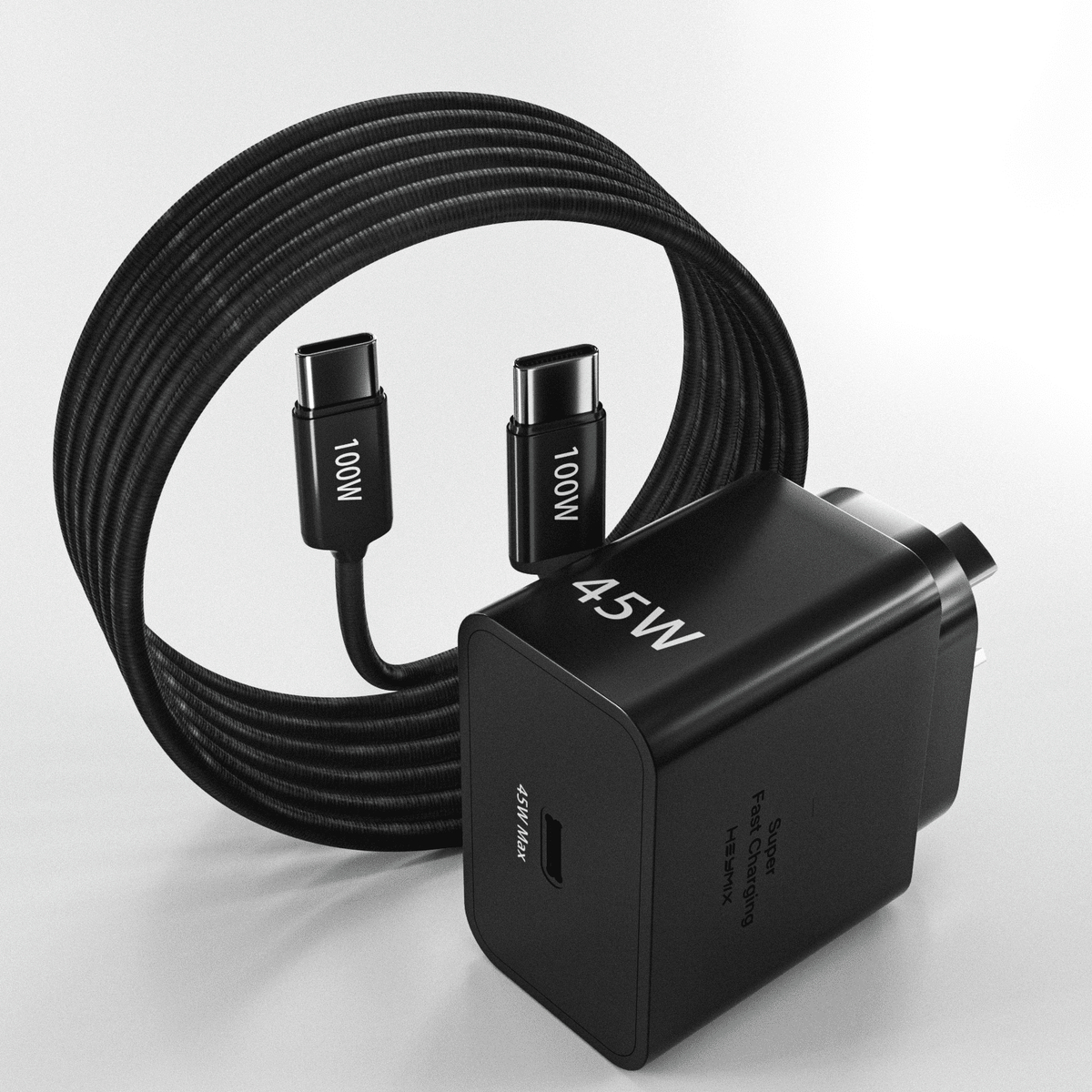 45W USB-C Super Fast Charger - With 2m USB-C to USB-C Cable
