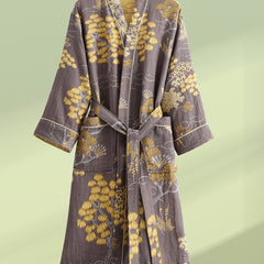 Men’s & Women’s Cotton Double Gauze Bathrobe by Snagg A Pajama