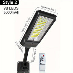 Solar LED Super Bright Outdoor Street Light with Remote by Snagg An Outdoor Light