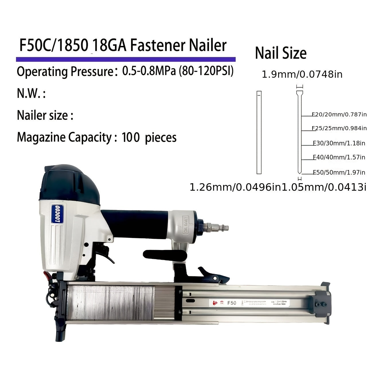 F50C Pneumatic Nail Gun