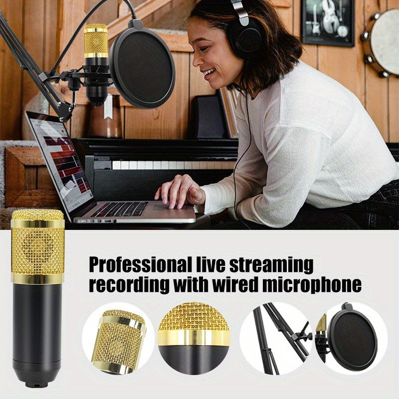 V8K Sound Card & Condenser Microphone Set by Snagg An Audio Mixer