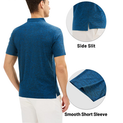 Men's Performance Dry-Fit Polo | Lightweight Summer Sports & Work Shirt