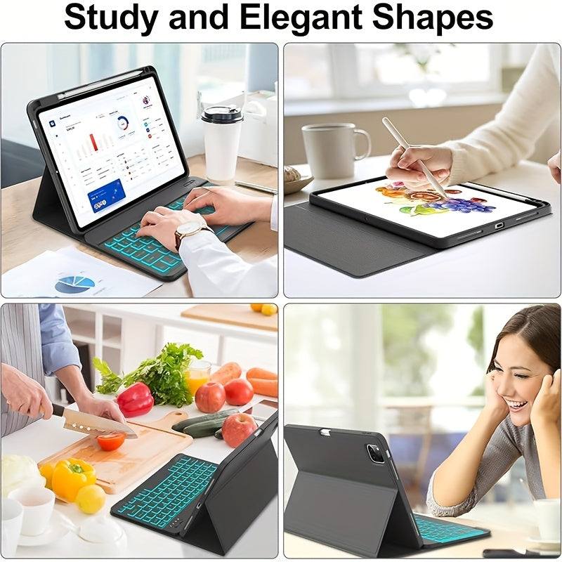 Protective Case With Keyboard Suitable for iPad Pro 11 by Snagg A Wireless Keyboard