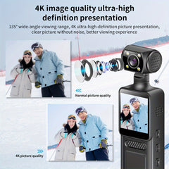 4K Portable Camera – 180° Rotating Lens with Full Color Night Vision & External Mic Support by Snagg A Portable Camera