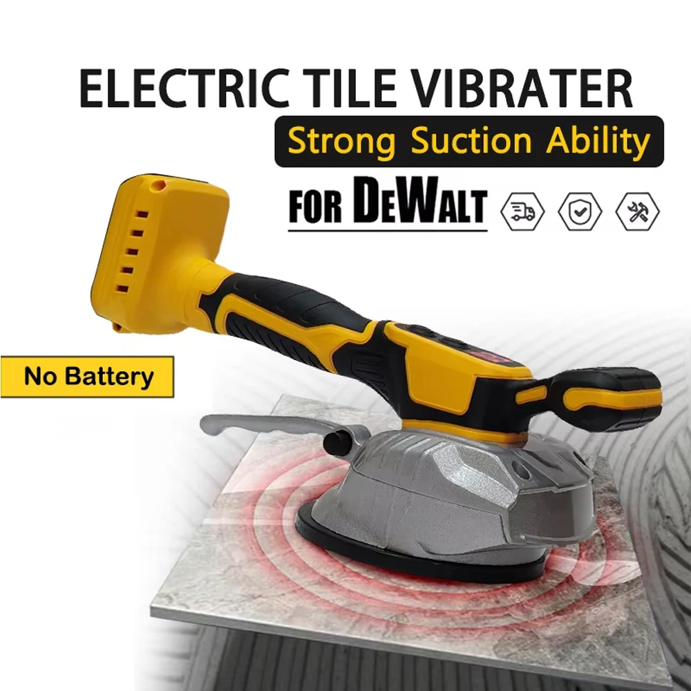 8 Speed Tile Tiling Machine | High Efficiency Vibrating Leveling Tool Compatible With Dewaly 18V Batteries