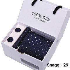 Luxury Silk Paisley Tie for Men — Extra-Long Woven Jacquard Necktie Suits & Weddings - Snagg - 29 - Others In Fashion