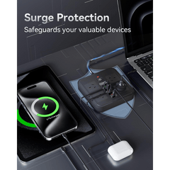 10 in 1 Powerboard with USB-C Surge Protector Extension Cord (1.8m) by Snagg An Extension Cable