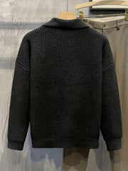 Men’s Loose Striped Knitted Golf Sweater by Snagg A Jumper