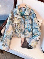 Women’s Floral Embroidered Casual Jacket by Snagg A Jacket