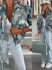 Women’s Floral Embroidered Casual Jacket by Snagg A Jacket