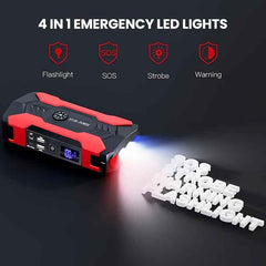 7000A High Power Car Battery Jump Starter - Roadside Essentials