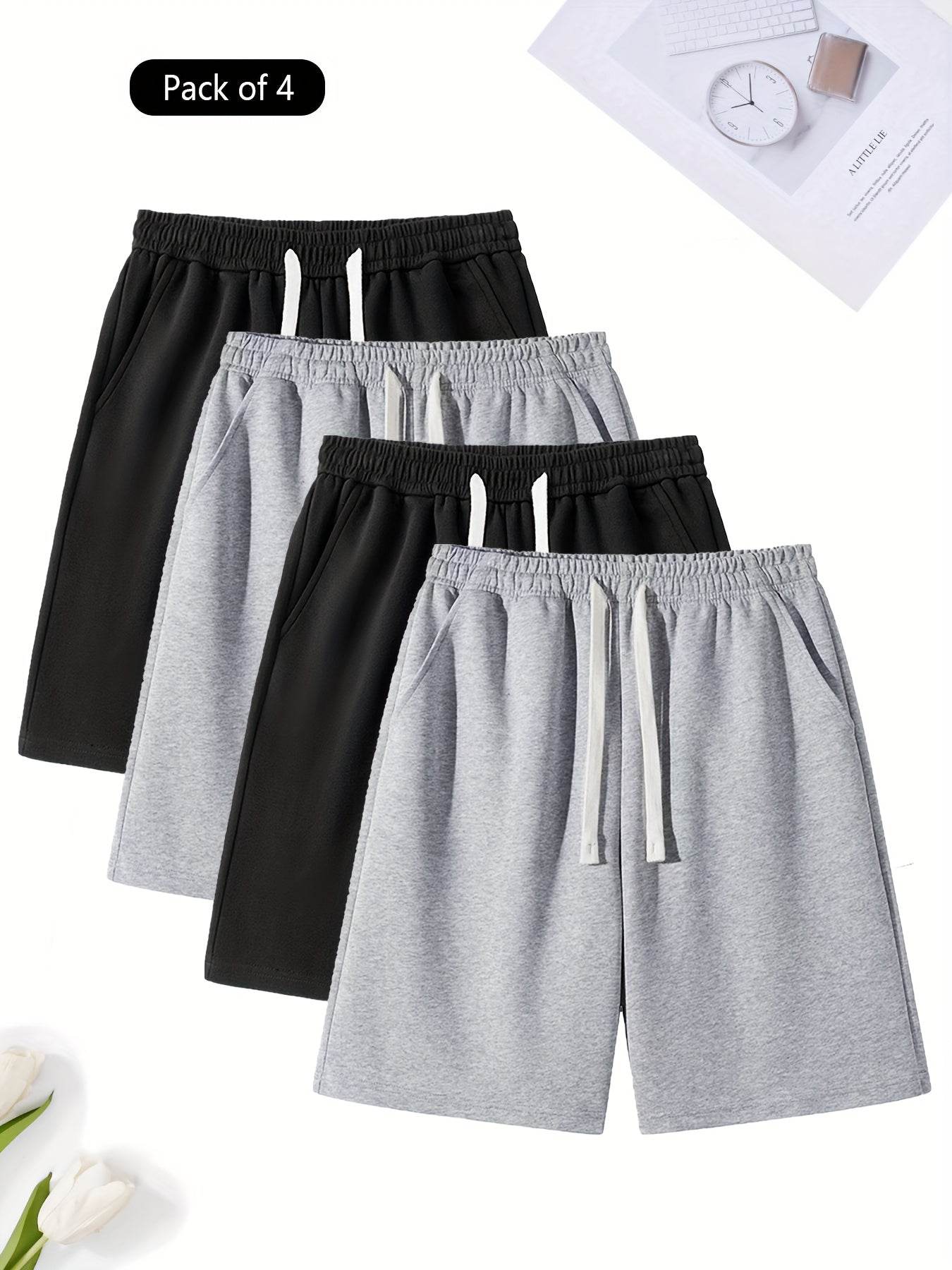4pcs Men’s Summer Athletic Shorts - SnaggIt