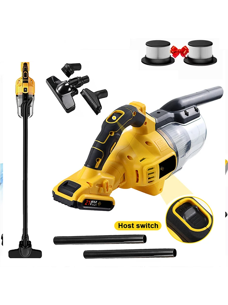 5 in 1 Handheld Electric Vacuum - High Power Portable Multi Surface Cleaner