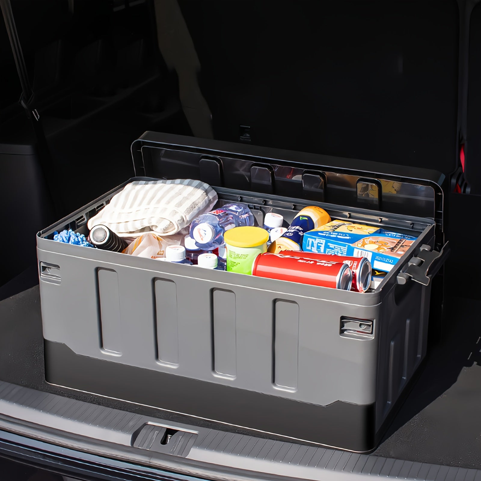 Car Trunk Storage Box with Lid by Snagg A Storage Box