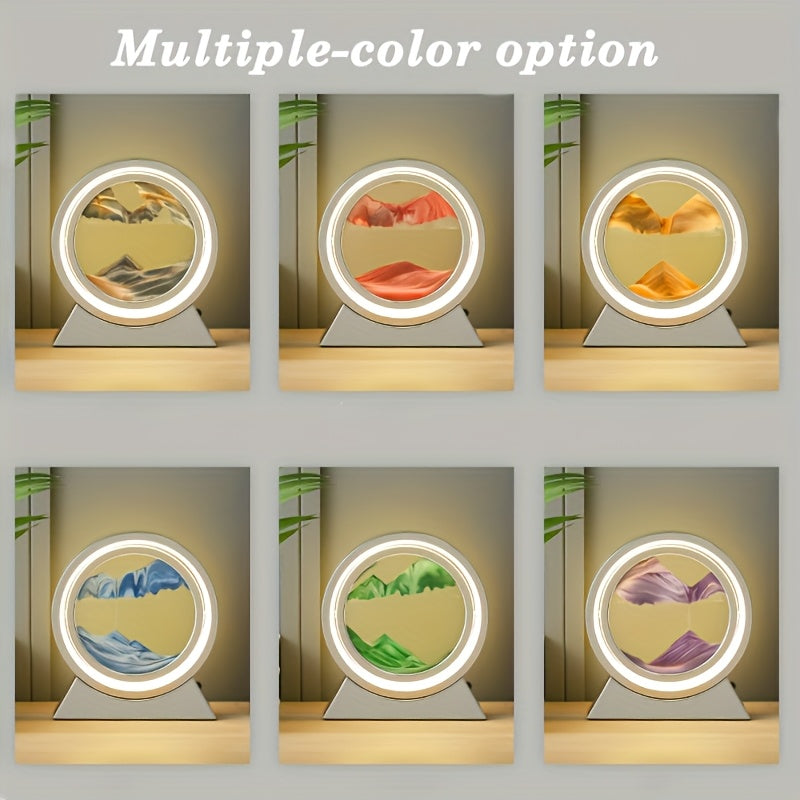 LED 3D Sandscape Lamp by Snagg A Table Lamp