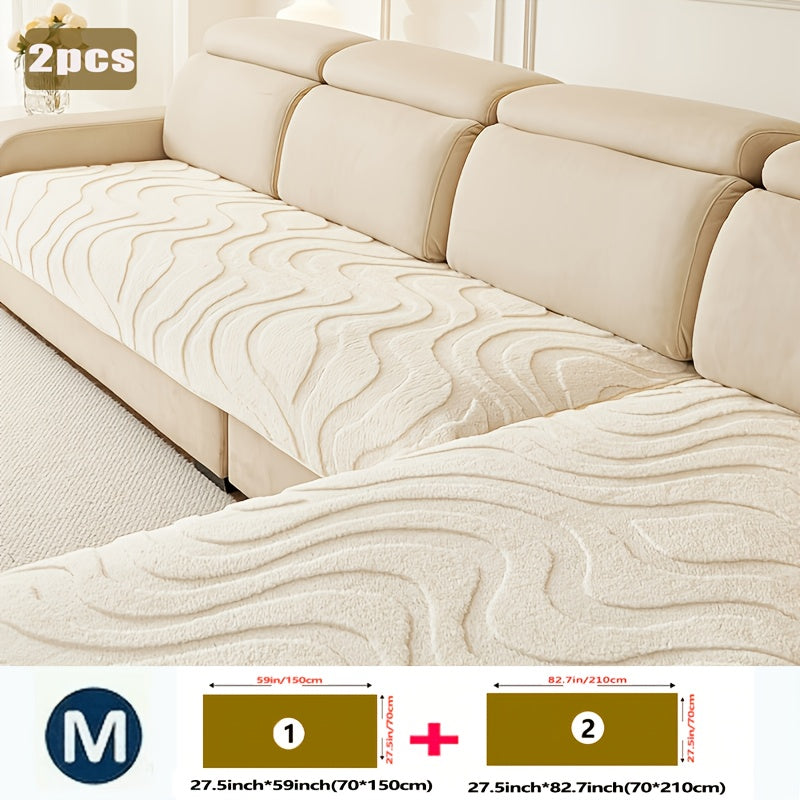 2pcs Bohemian Modern Wave Sofa Cushion Cover Set by Snagg A Sofa Cover