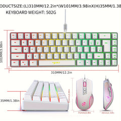 Compact RGB Gaming Keyboard & Mouse Combo for PC, Laptop, PS4 & Xbox by Snagg A Keyboard & Mouse