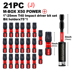 Impact Tough Magnetic Torx Screwdriver Bit Set – S2 Alloy Steel Star Bits