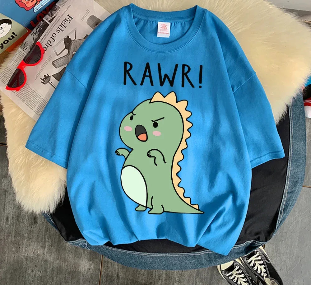 " Rawr! Dinosaur" Tee Soft Everyday Streetwear T - SnaggIt