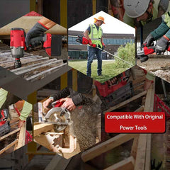 2 Pack 18 V 8.0 Ah Lithium-Ion Batteries — Replacement for Milwaukee