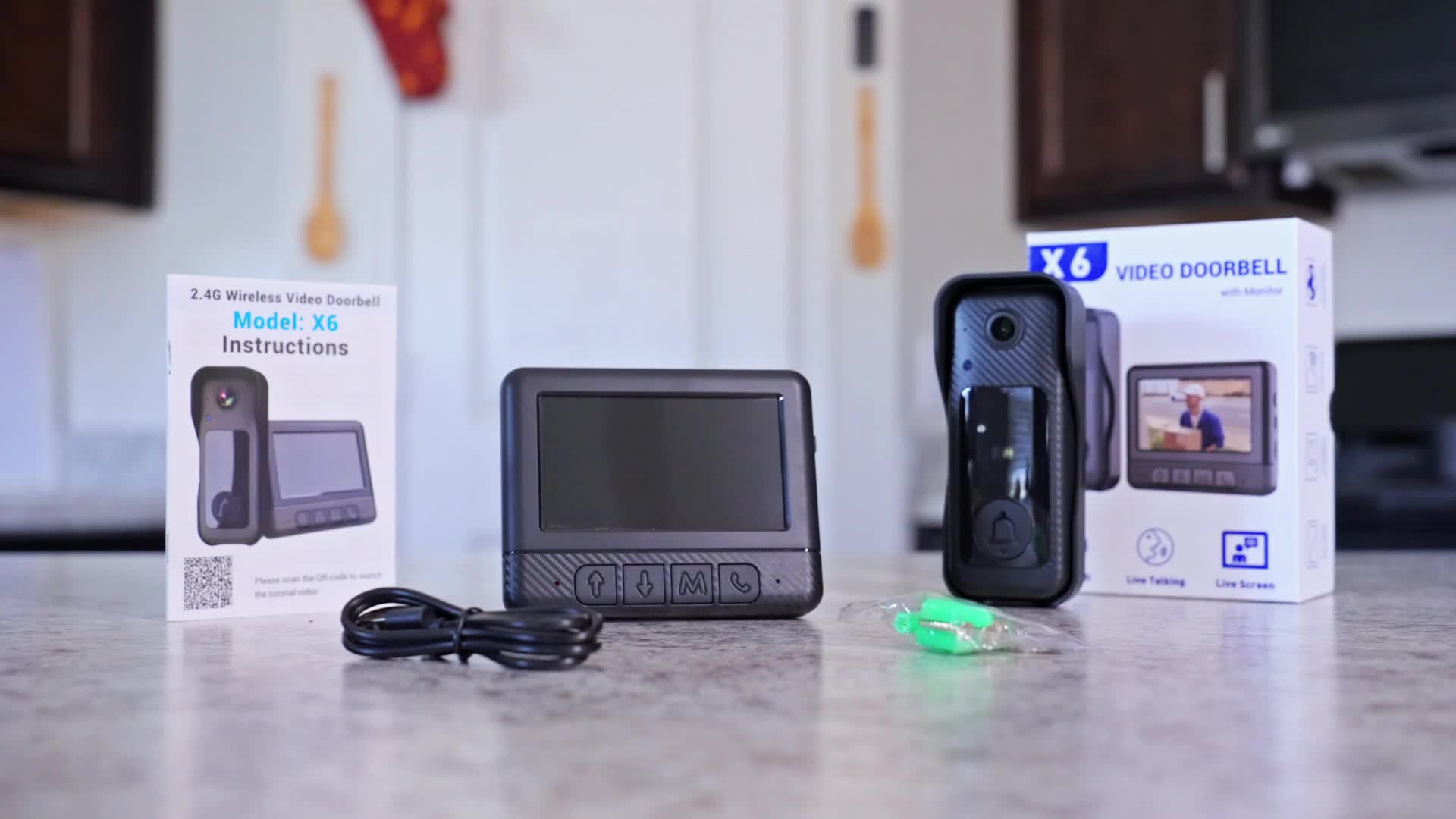 Wireless Video Doorbell with 4.3″ Display by Snagg A Doorbell Camera