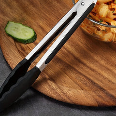 8pcs 9 Inch Stainless Steel Kitchen Tongs by Snagg A Tong