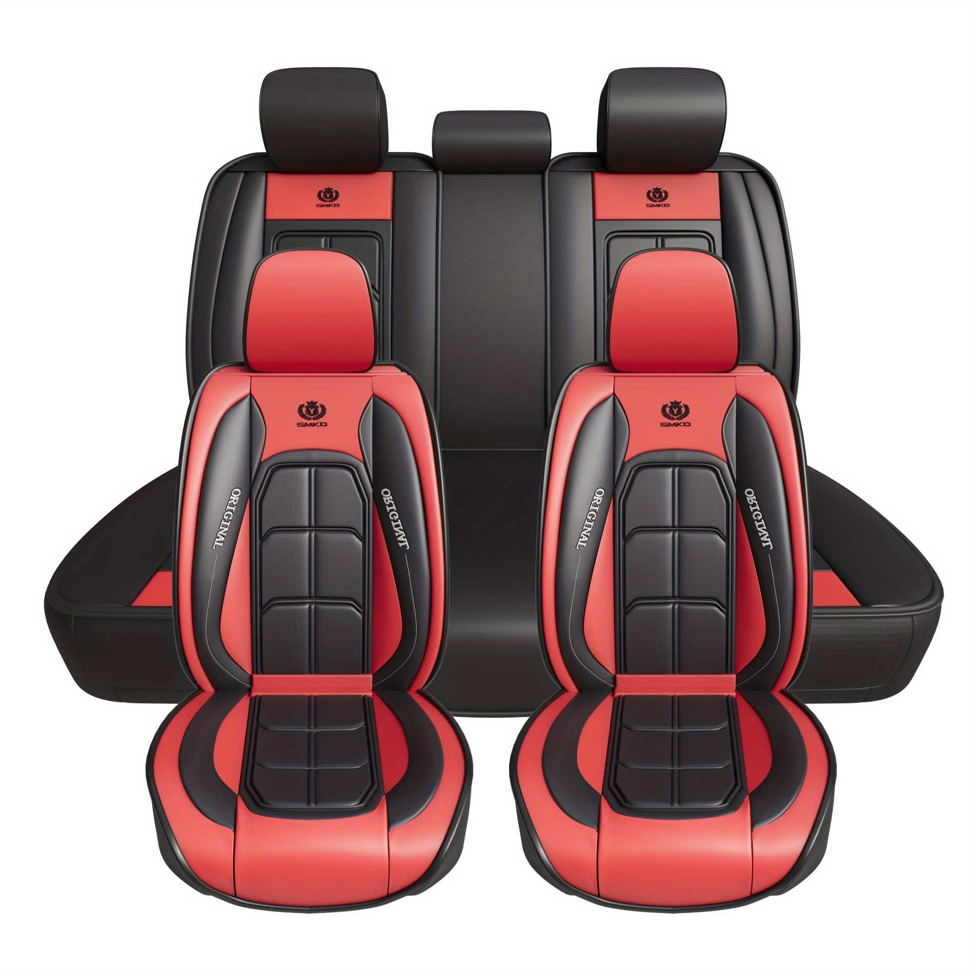 5 Seat PU Leather Car Seat Covers by Snagg A Seat Cover