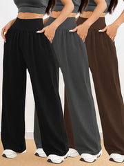 Women’s 3-Piece Wide-Leg Yoga Pants by Snagg A Pant