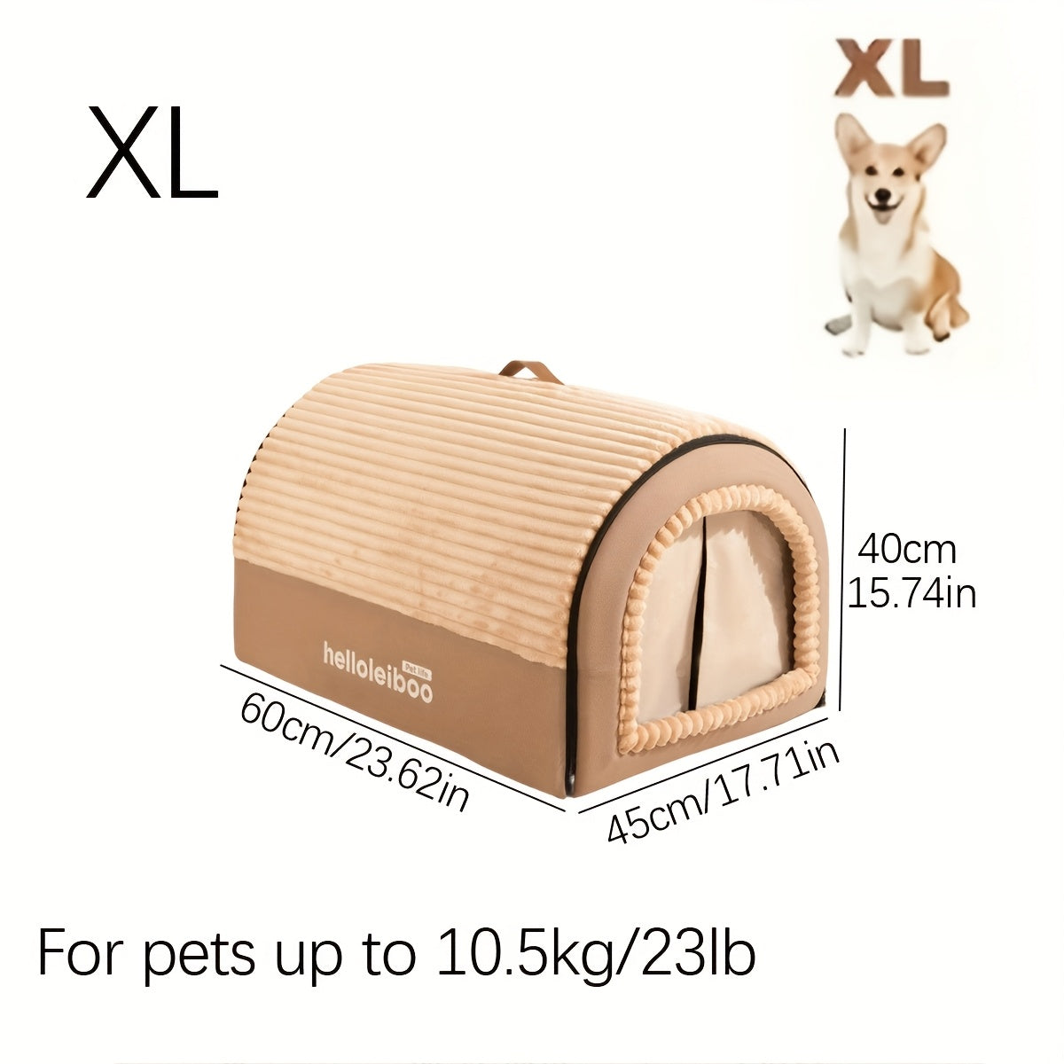 Soft Sanctuary Enclosed Dog & Cat Bed by Snagg A Cave