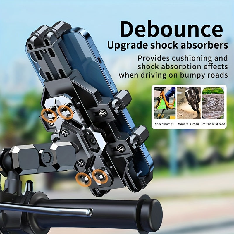 Aluminum Alloy Motorcycle Phone Mount by Snagg A Phone Holder