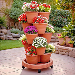 Stackable 3 Tier Flower Pot Set by Snagg A Pot