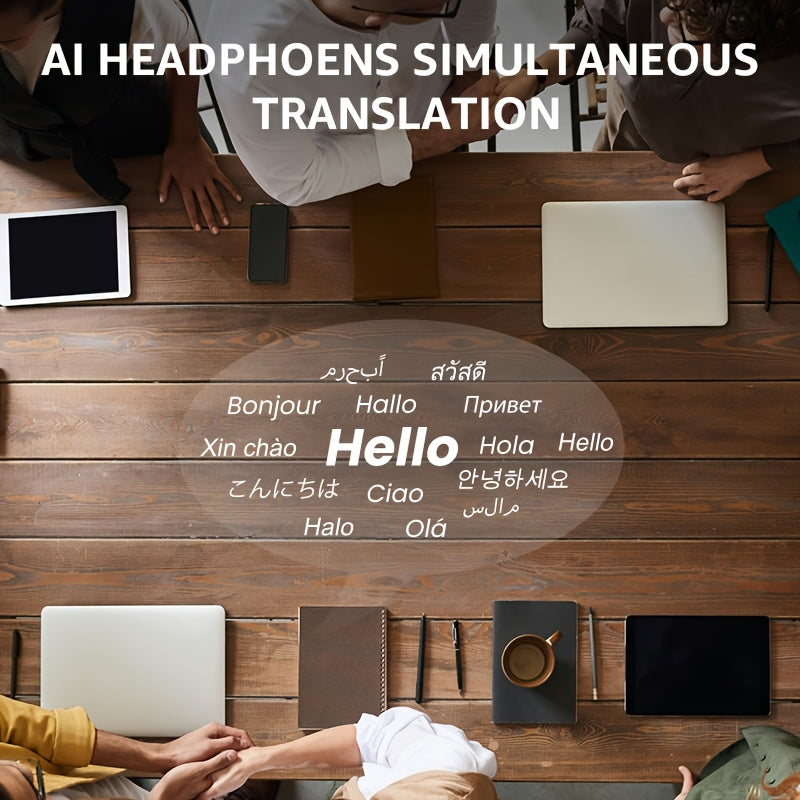 AI Smart Wireless Earbuds | ENC Noise Cancelling In-Ear Headphones (59H Battery, LED Display) by Snagg An EarBud