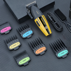 Professional 9000 RPM Master Clipper – Ceramic & Powder Metallurgy Blade System with 5 Level Taper Control