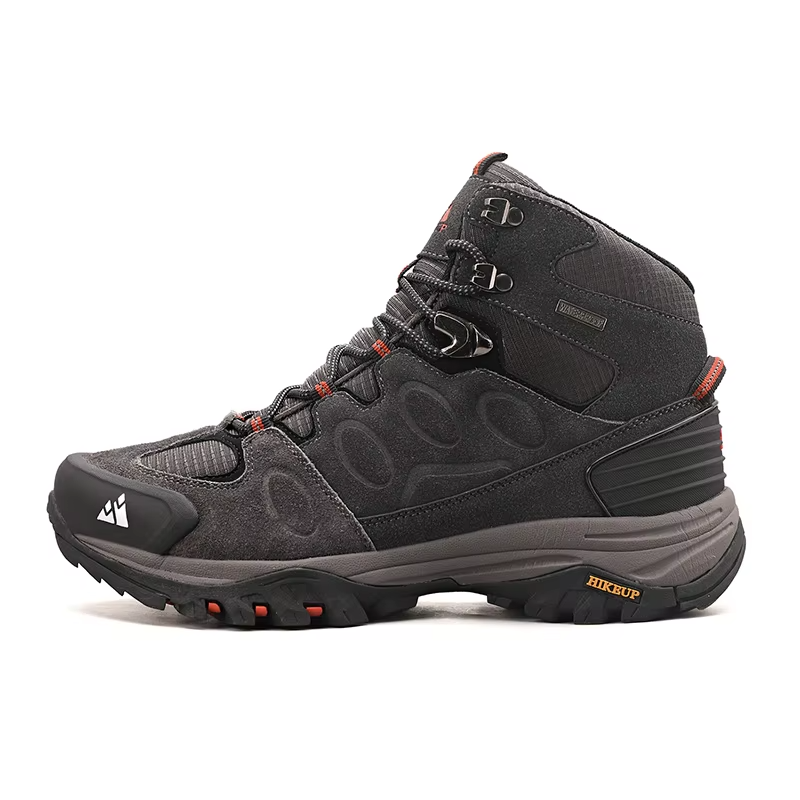 Men's Suede High-Top Winter Boots – Suede & Mesh Trekking Boots with Non-Slip Sole