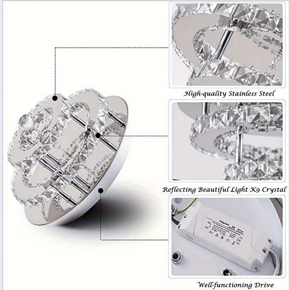 36W Modern Crystal LED Ceiling Light by Snagg A Ceiling Light