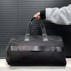 Large Capacity Black Nylon Duffel Bag