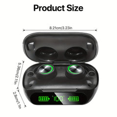 Mini Wireless 5.3 Earbuds | Lightweight In-Ear Headphones with Mic & Charging Case (IPX7) by Snagg An EarBud